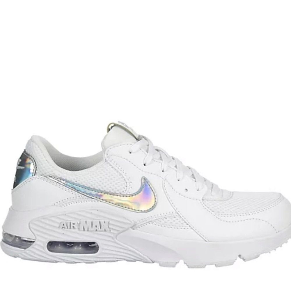 Nike Air Max Excee White and Holographic Shoes NEW
